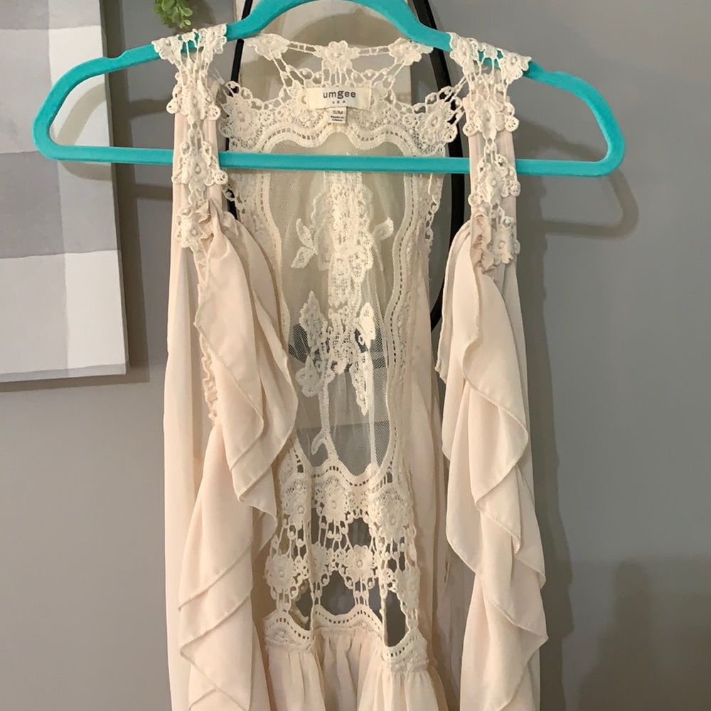 Umgee lace vest.